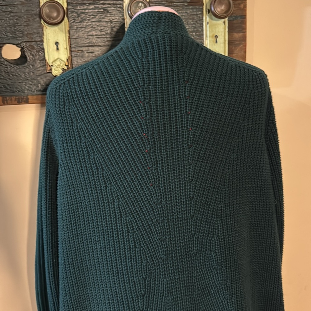 Marc Cain Green Knit Open Front Sweater Cardigan - Picture 8 of 16